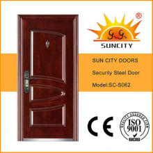 High Quality UV-Proof Paint Outside Steel Door (SC-S062)